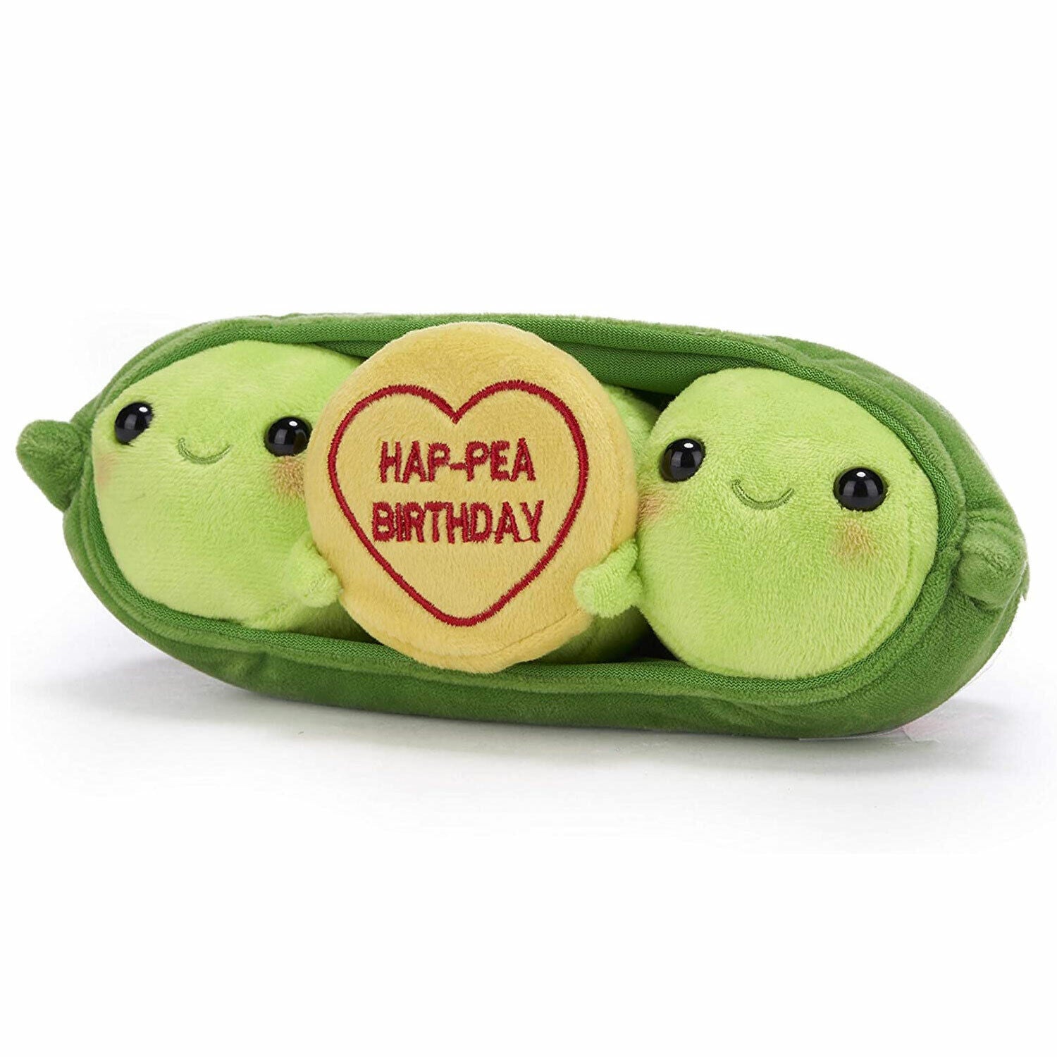 Swizzels Love Hearts Plush Pete & Penelope Peas - Hap-Pea Birthday - 21cm