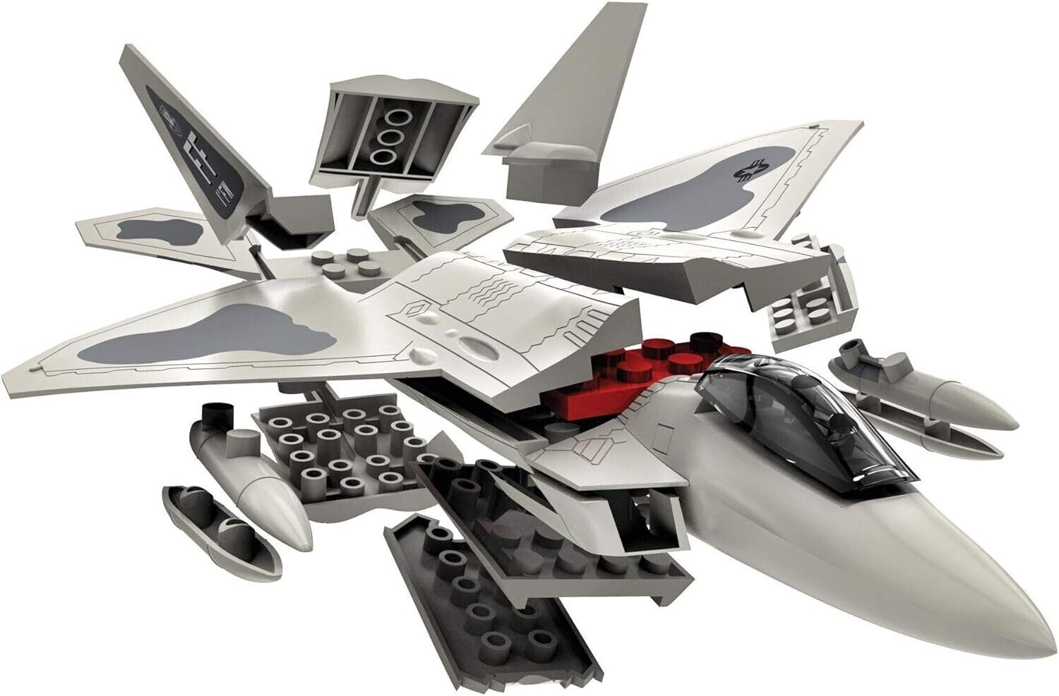 Airfix QUICKBUILD Model Aircraft Kits - J6005 F22 Raptor Plane Building Kit for