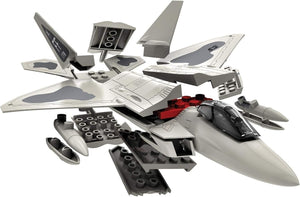 Airfix QUICKBUILD Model Aircraft Kits - J6005 F22 Raptor Plane Building Kit for