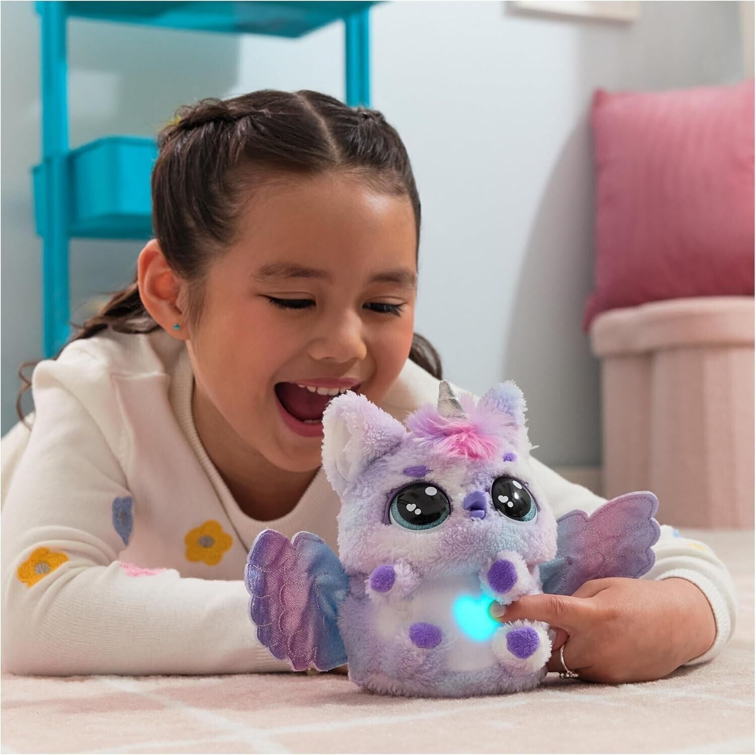 HATCHIMALS Alive, Mystery Hatch Pufficorn, Surprise Interactive Toy and Egg with