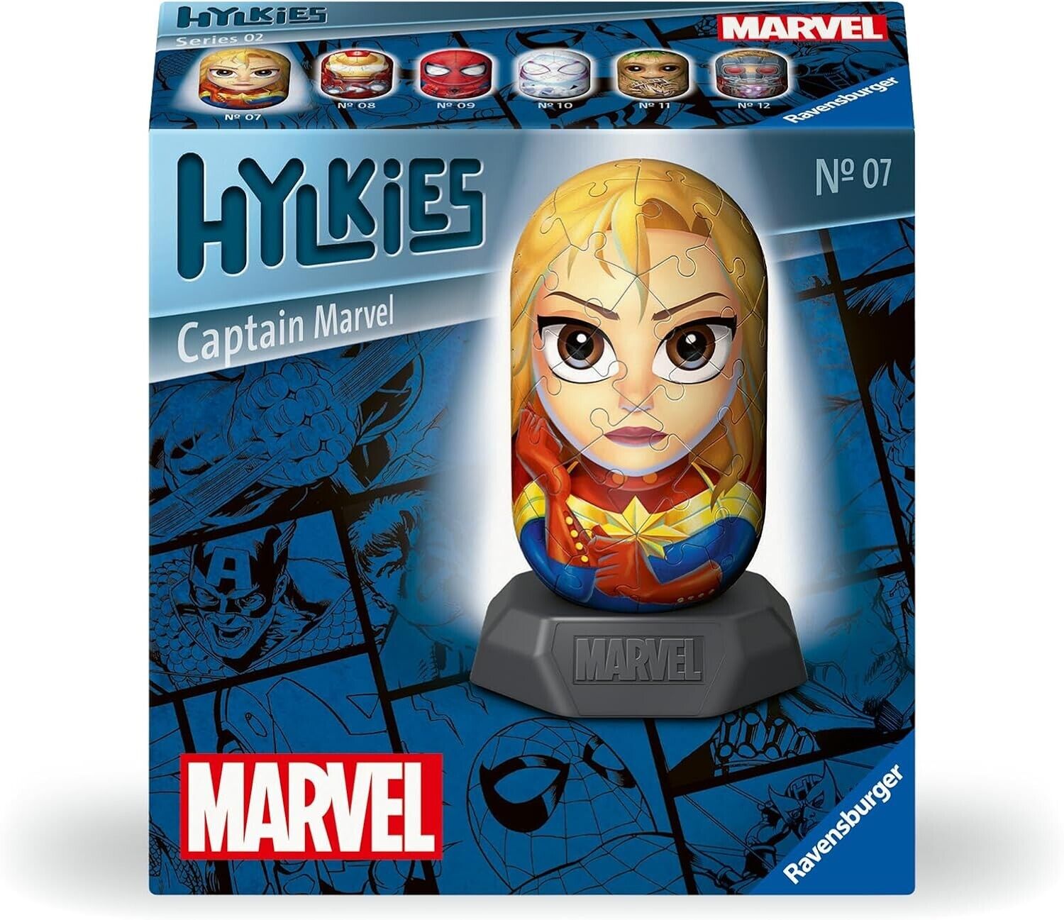 Ravensburger 12001156 Marvel Hylkies Figures Captain Collectable Toys and Gifts