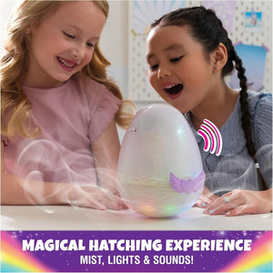 HATCHIMALS Alive, Mystery Hatch Pufficorn, Surprise Interactive Toy and Egg with
