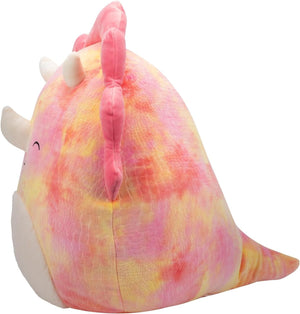 Squishmallows SQCR05478 16-Inch-Trinity The Winking Pink Tie-Dye Triceratops