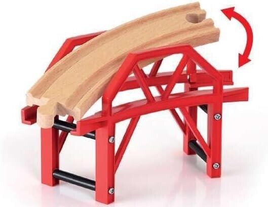 BRIO World Curved Train Bridge for Kids Age 3 Years Up - Compatible with all BRI
