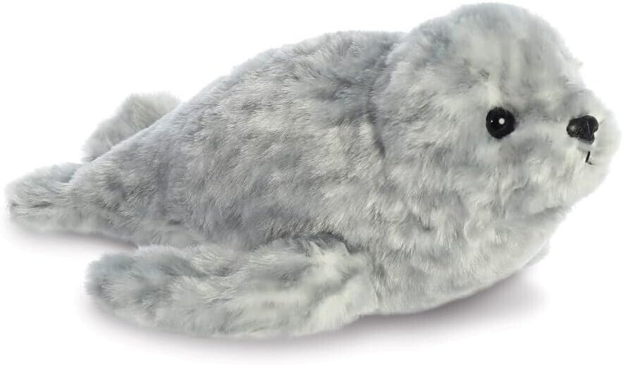 Aurora, 31720, Mini Flopsie Harbour Seal, 8In, Soft Toy, Grey
