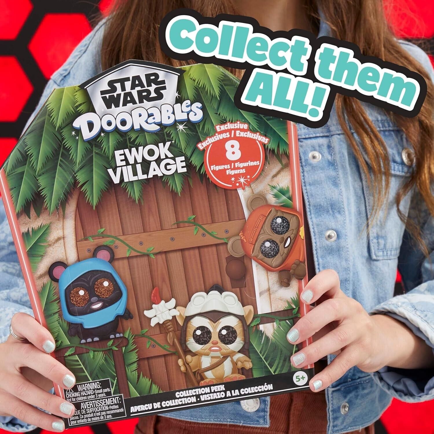 Just Play STAR WARS™ Doorables Ewok Village Collection Peek, Kids Toys for Ages