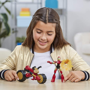 Marvel Avengers Bend and Flex Iron Man & Motorcycle - Brand New!