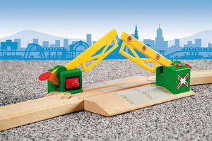 BRIO Magnetic Action Train Crossing for Kids Age 3 Years Up - Compatible with al