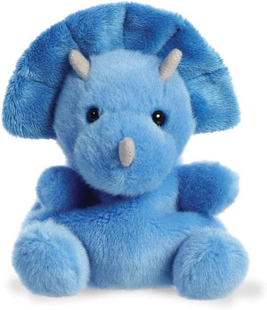 Aurora, 33616, Palm Pals Tank Triceratops Dinosaur, 5In, Soft Toy, Blue