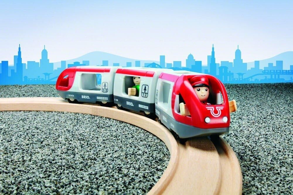 BRIO World Travel Train Toy for Kids Age 3 Years Up - Compatible with Most BRIO