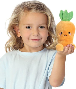 Aurora, 82054, Palm Pals Cheerful Carrot, 5In, Eco Friendly Soft Toy, Orange