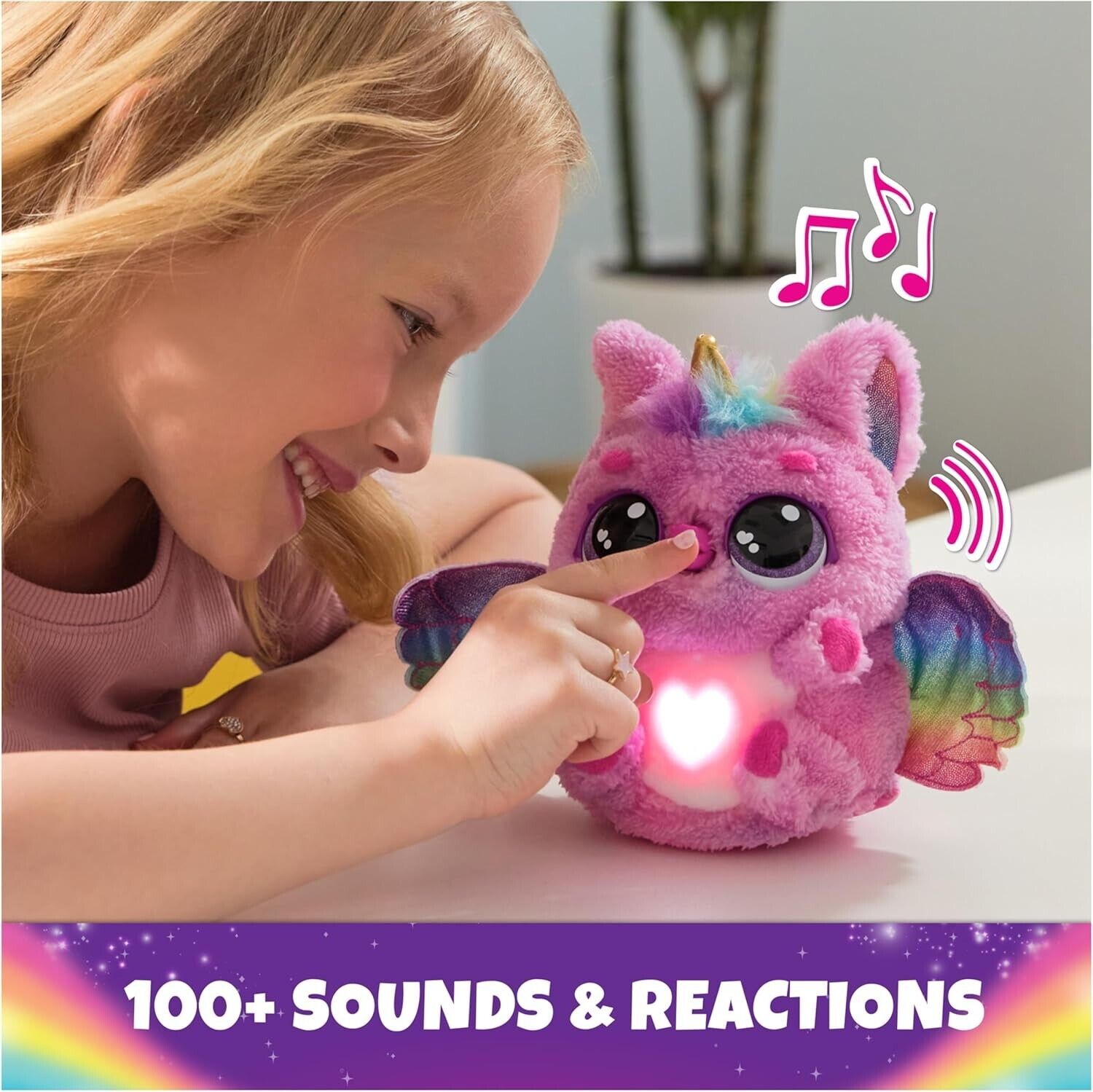 HATCHIMALS Alive, Mystery Hatch Pufficorn, Surprise Interactive Toy and Egg with