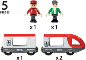 BRIO World Travel Train Toy for Kids Age 3 Years Up - Compatible with Most BRIO