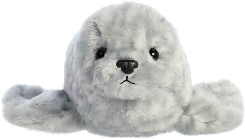 Aurora, 31720, Mini Flopsie Harbour Seal, 8In, Soft Toy, Grey