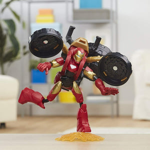 Marvel Avengers Bend and Flex Iron Man & Motorcycle - Brand New!