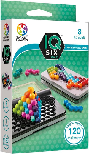 Smart Games - IQ Six Pro, Puzzle Game with 120 Challenges, 3 Playing Modes, 8+ Y