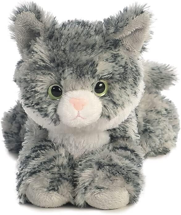 Aurora, 31713, Mini Flopsies Lily The Grey Tabby, 8In, Soft Toy