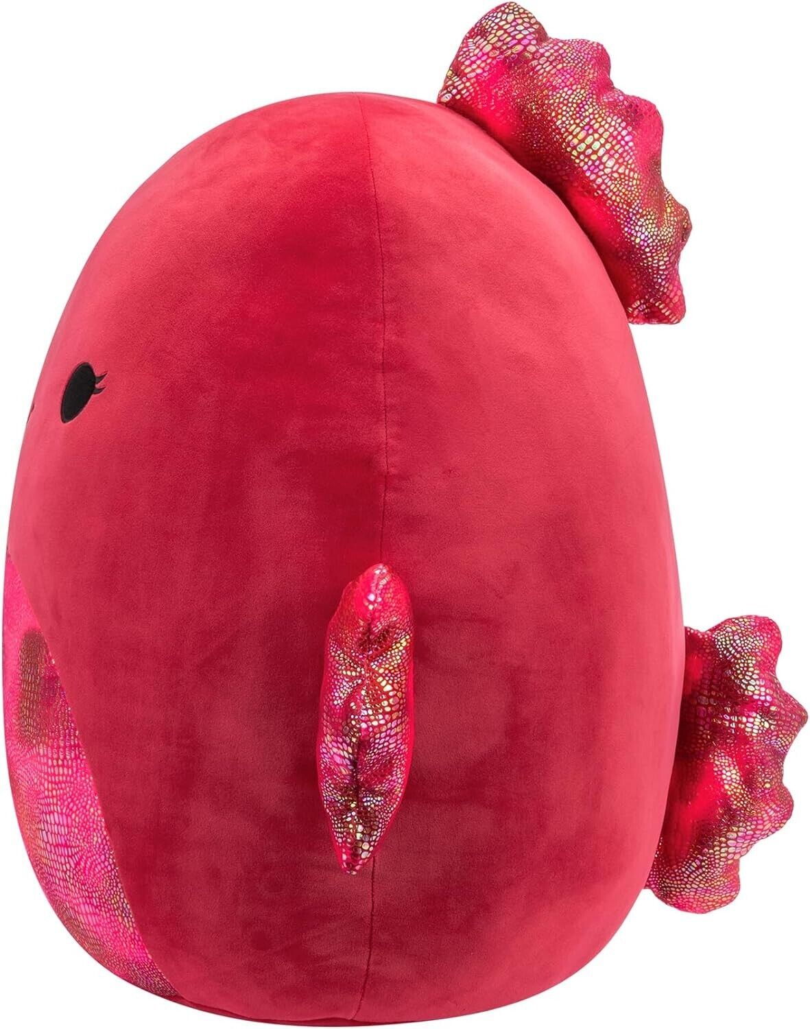 Squishmallows SQCR05481 16-Inch-Barella The Raspberry Beta Fish, Multicolour