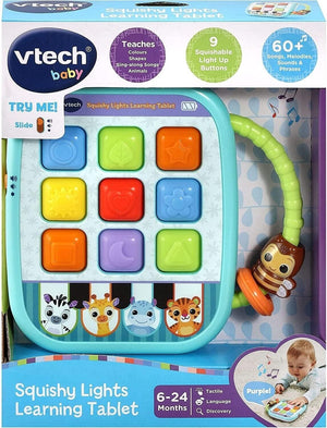 VTech Baby Squishy Lights Learning Tablet, Sensory Toy with Lights, Colours & So