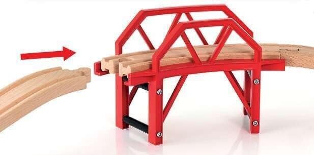 BRIO World Curved Train Bridge for Kids Age 3 Years Up - Compatible with all BRI
