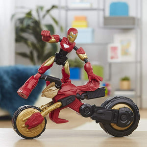 Marvel Avengers Bend and Flex Iron Man & Motorcycle - Brand New!