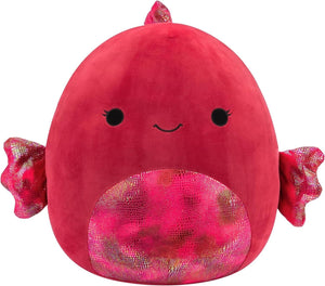Squishmallows SQCR05481 16-Inch-Barella The Raspberry Beta Fish, Multicolour