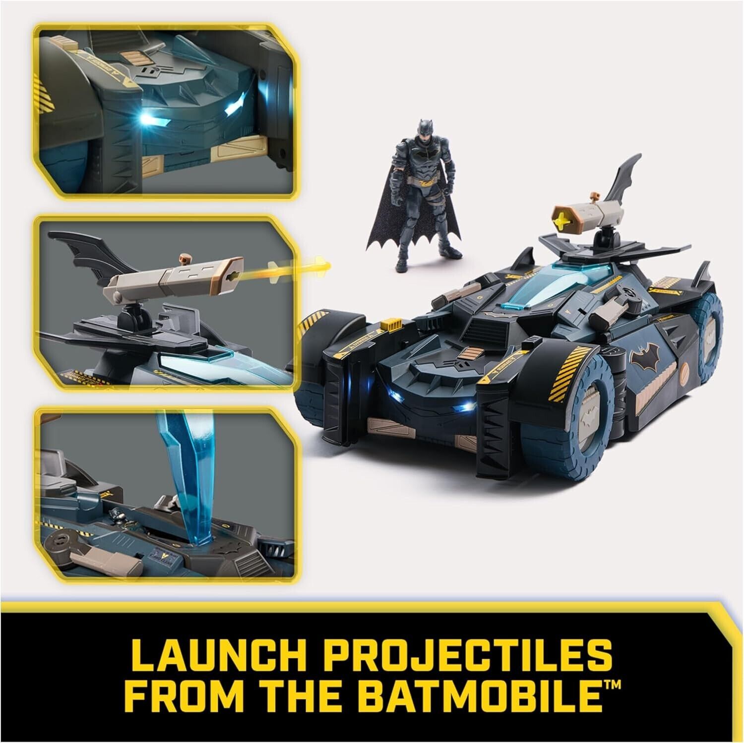 Batman, Ultimate Transforming Batmobile Playset, 2-in-1 Batman Playset with Excl