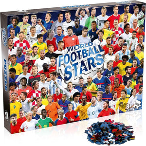 Winning Moves World Football Stars 1000 Piece Jigsaw Puzzle Game, Piece together