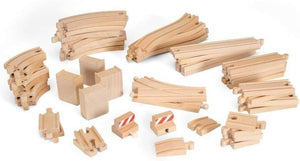 BRIO World 50 Piece Train Track Pack for Kids Age 3 Years Up - Compatible With A