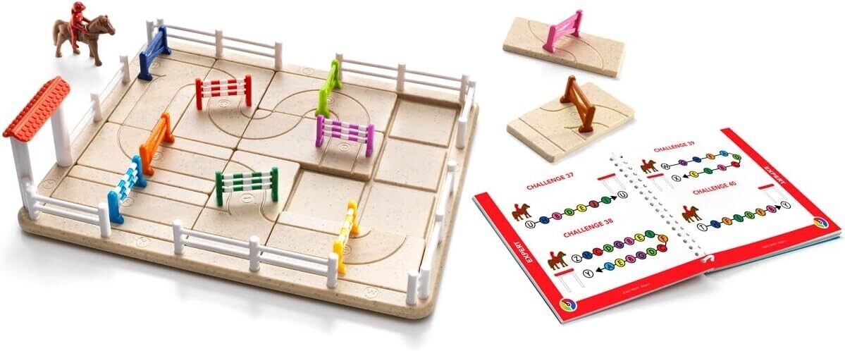 smart games - Horse Academy, Puzzle Game with 80 Challenges, 7+ Years
