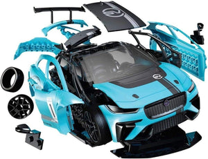 Airfix QUICKBUILD Model Car Kit - Jaguar I-PACE eTrophy Blue Car Building Kit fo