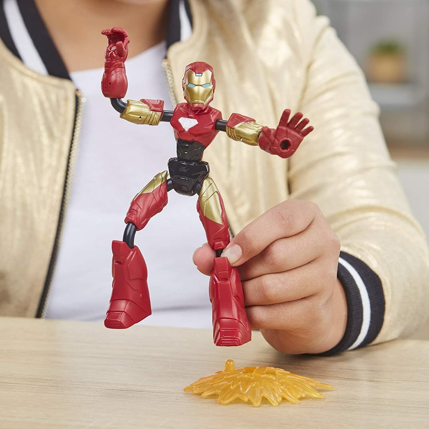 Marvel Avengers Bend and Flex Iron Man & Motorcycle - Brand New!