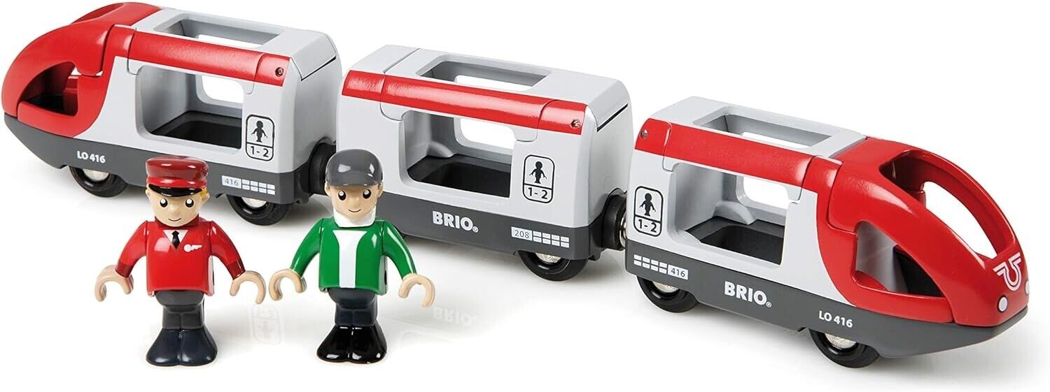 BRIO World Travel Train Toy for Kids Age 3 Years Up - Compatible with Most BRIO