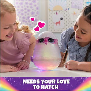 HATCHIMALS Alive, Mystery Hatch Pufficorn, Surprise Interactive Toy and Egg with