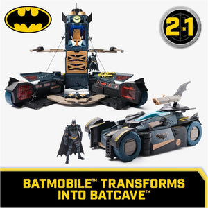 Batman, Ultimate Transforming Batmobile Playset, 2-in-1 Batman Playset with Excl