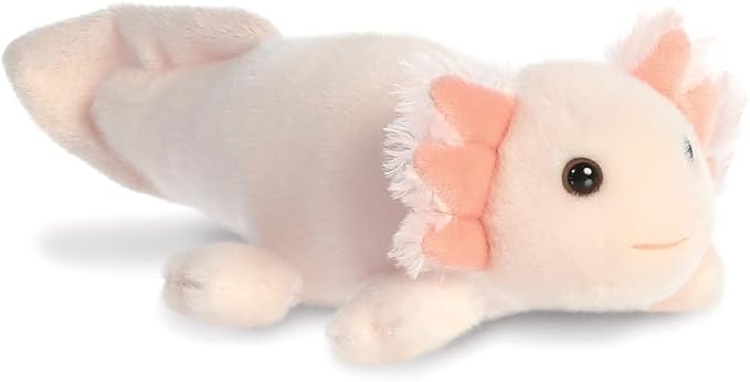 Aurora, 31861, Mini Flopsie Axel Axolotl, 8In, Eco-friendly soft toy, Pink