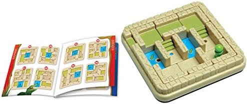 Smart Games - Temple Trap, Puzzle Game with 48 Challenges, 7+ Years, Transparent/Green