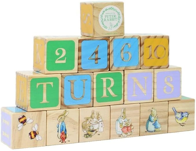 Pet Rabbit Blocks Peter Rabbit Wooden Building Blocks – Early Learning Stacking Set