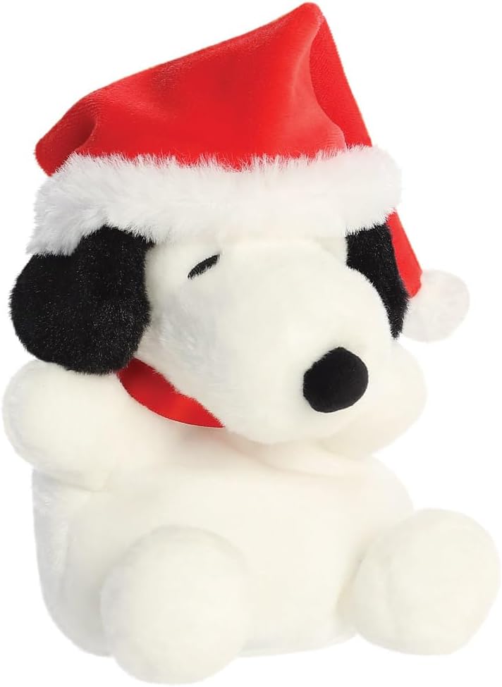 AURORA, 40524, Peanuts Palm Pals Santa Snoopy 5In, Soft Toy, White