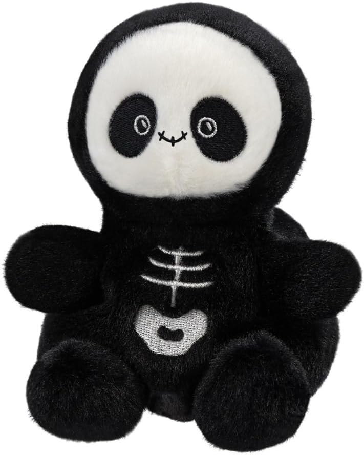 Aurora, 61602, Palm Pals Skelly Skeleton 5In, Soft Toy, Black