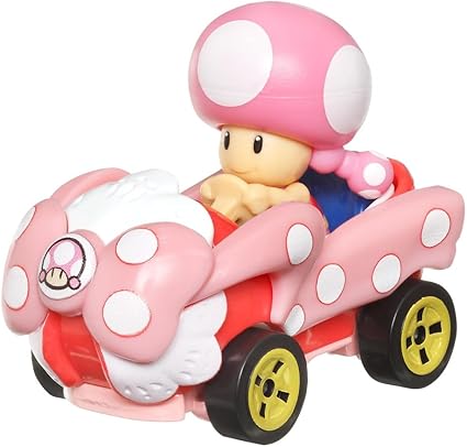 Hot Wheels Mario Kart Toadette with Birthday Girl Kart