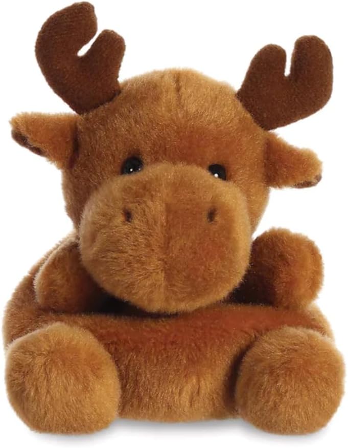 Aurora, 99132, Palm Pals Reindeer, 5In, Soft Toy, Brown
