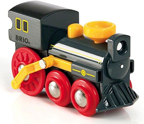 BRIO World Classic Steam Train Engine - Toys for Kids Age 3 Years Up - Add On Railway Accessory