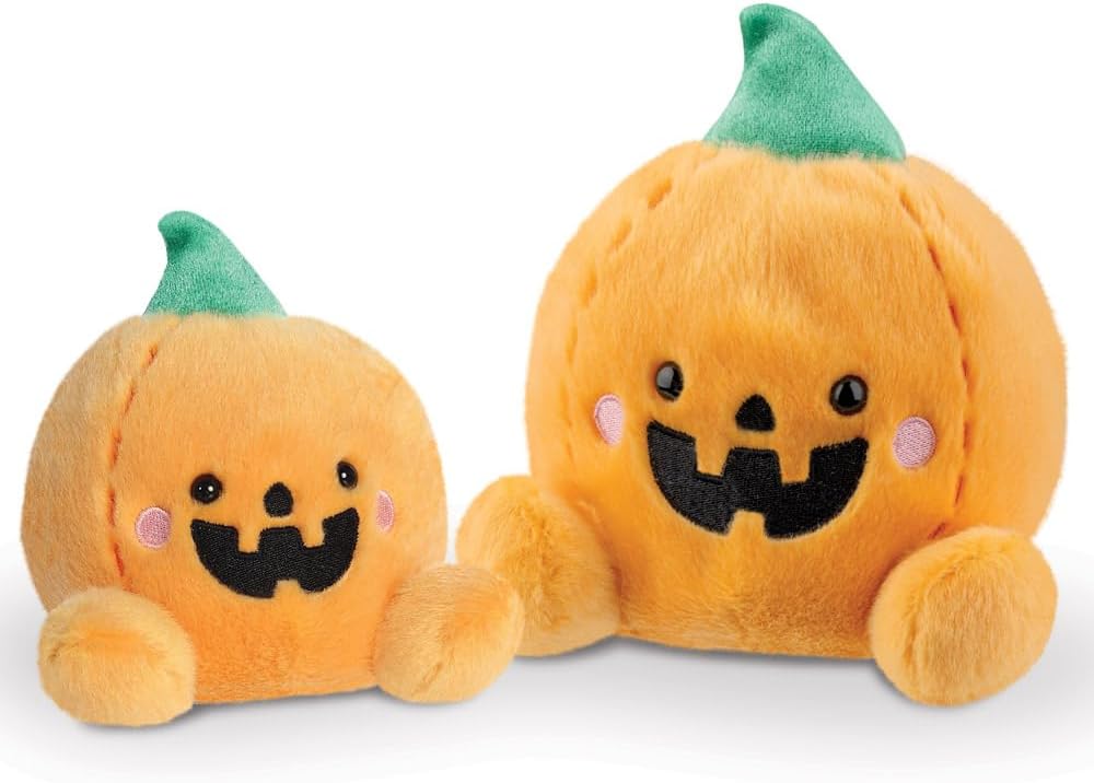Aurora, 61582, Palm Pals Carver Jack O'Lantern, 8in, Medium, Soft Toy, Orange