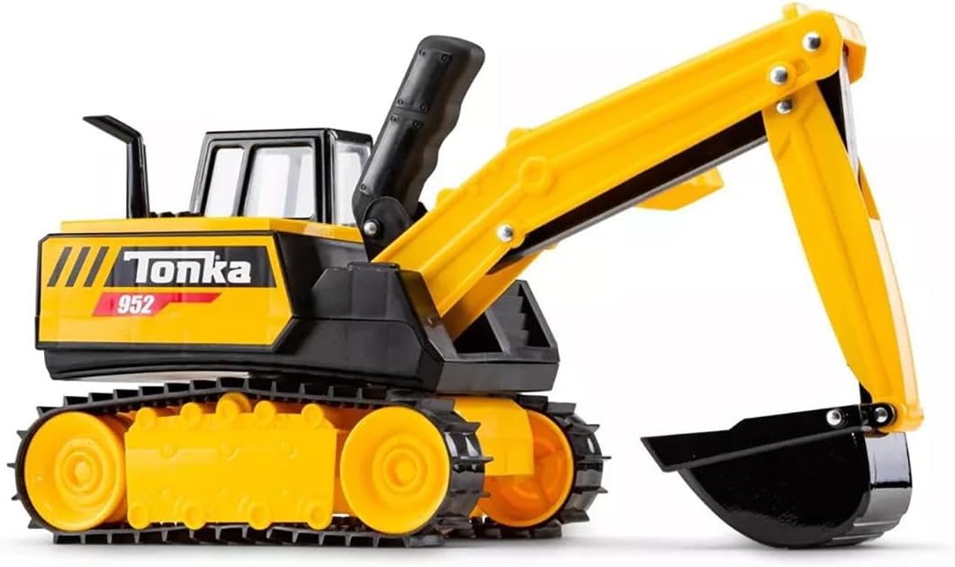 Tonka Steel Classics | Mighty Excavator | Kids Construction Toys for Boys and Girls, Vehicle Toys for Creative Play, Motor Skill Development for Kids Ages 3+ | Basic Fun 06182