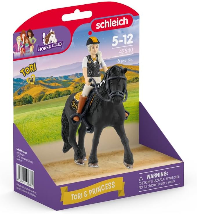 SCHLEICH 42640 Horse Club Tori & Princess, from 5 years, HORSE CLUB - Playset, 8 pieces