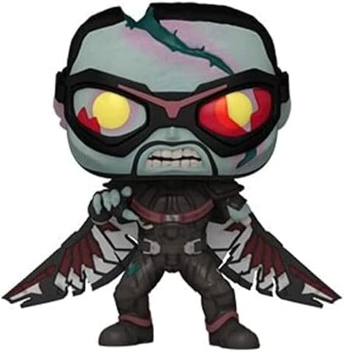 Funko POP! Marvel - What If - Zombie Falcon - Marvel What If - Collectable Vinyl Figure - Gift Idea - Official Merchandise - Toys for Kids & Adults - TV Fans - Model Figure for Collectors and Display