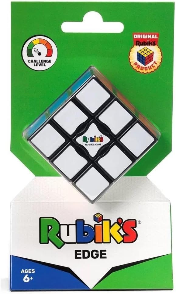 Rubik’s Edge 3x3x1 Rubik’s Cube for Beginners, One-Layer Puzzle Toy