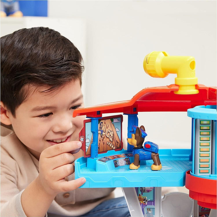 Paw Patrol Lookout Tower Playset with Toy Car Launcher, 2 Chase Action Figures,