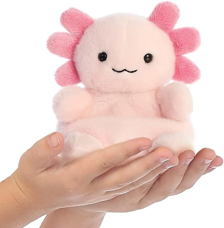 AURORA, 33675, Palm Pals Ax Axolotl, 5In, Soft Toy, Pink